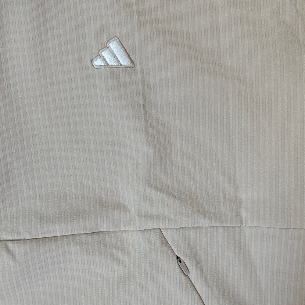 NWT Adidas Taupe Go To Short Sleeve Layer Sweatshirt Waste- Management PGA Tour - Picture 3 of 10
